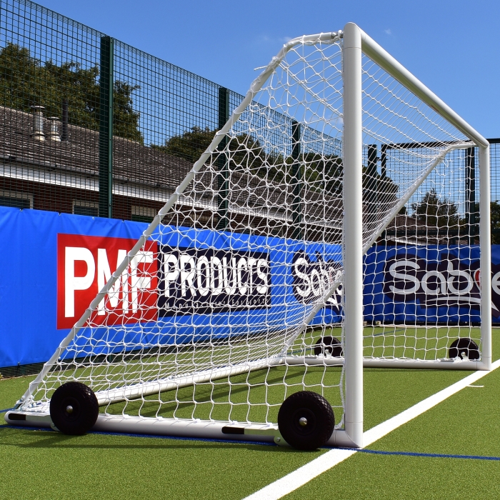 Mini Soccer Academy Self Weighted Portable Goal 12ft x 6ft PAIR