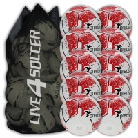 Fusion White/Red 10 Ball Deal Plus FREE Bag 