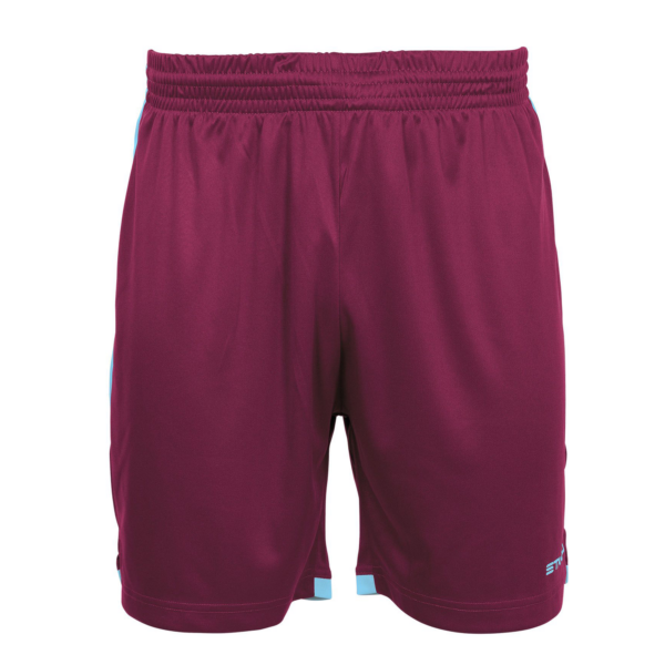 Focus Shorts - Maroon/Sky Blue - Image 3
