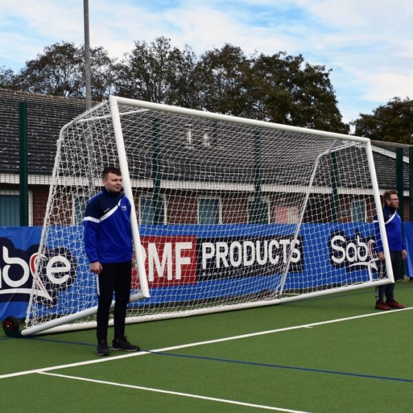 Senior Academy Self Weighted Rollaway Goal (24ft x 8ft) – PAIR - Image 2