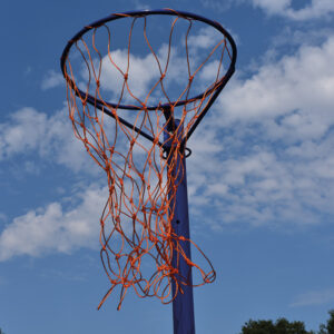 Alternative view of Club Wheelaway Netball Post - Blue - Single