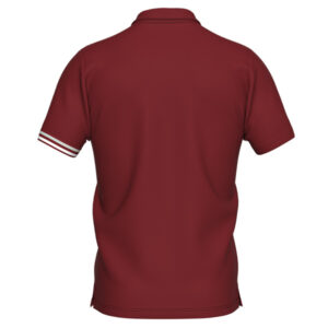 Alternative view of Emir Polo - Burgundy/Grey/White