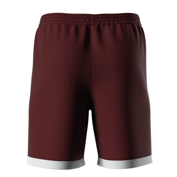 Barney Shorts - Maroon/White - Image 2