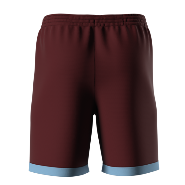 Barney Shorts - Maroon/Sky Blue - Image 2