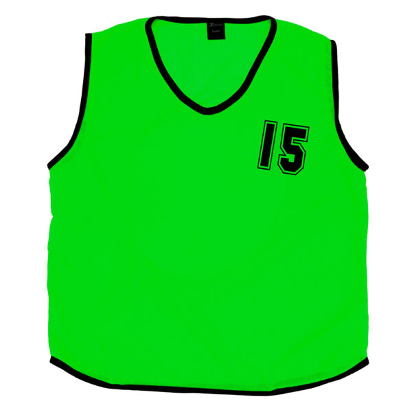 Mesh Numbered 1-15 Bibs - Pack of 15 - Image 5