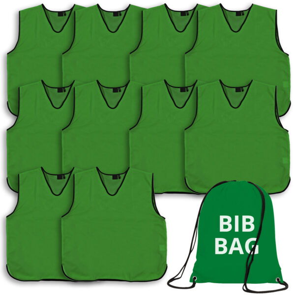 Green Bib - 10 Pack Plus Free Bag