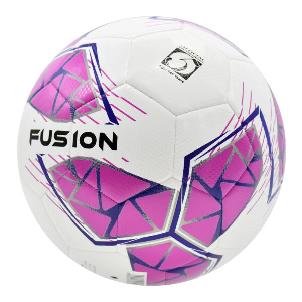 Fusion FIFA Basic Training Football 12 Ball Deal - White/Pink - Image 4