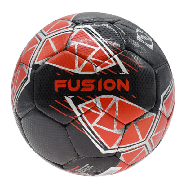 Fusion Midi Size 2 Training Ball - Black/Red - Image 4