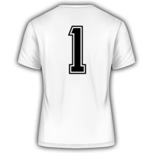Printed Numbers - Back Centre