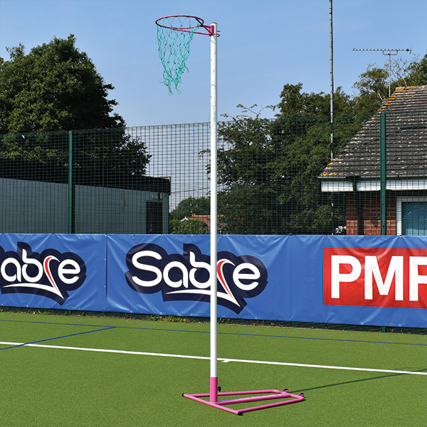 Club Wheelaway Netball Posts - Pink - Single