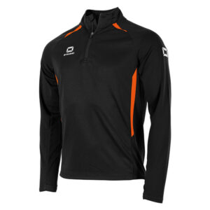 Stadio 1/4 Zip Top - Black/Orange
