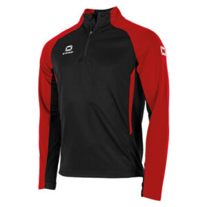 Stadio 1/4 Zip Top - Black/Red