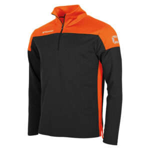 Pride 1/4 Zip Top - Black/Orange