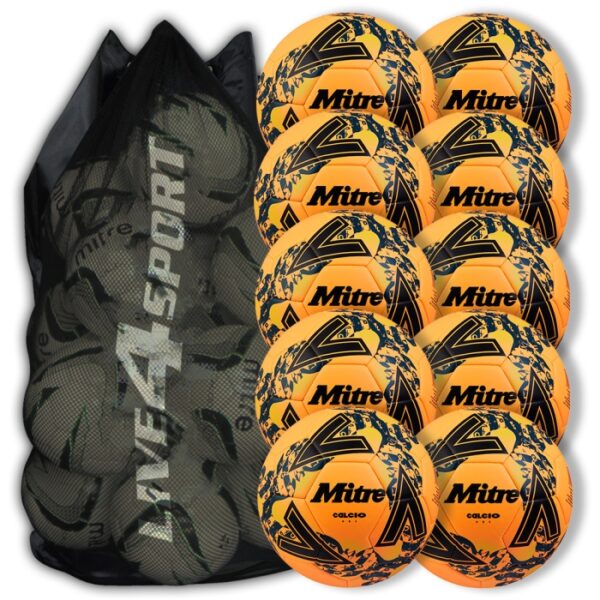 Calcio One Orange 10 Ball Deal Plus FREE Bag