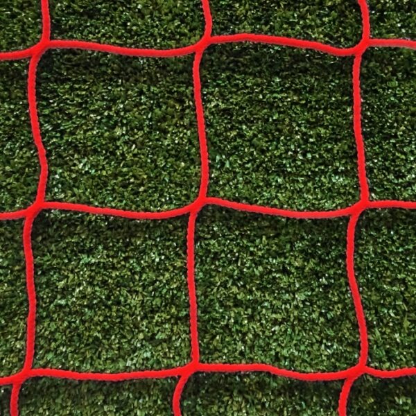 5-a-side - 12ft x 4ft - Red 4mm Heavy Duty Goal Net